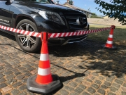 Rulleafsp�rring til SMART trafikkegle