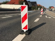 Kantafm�rkning plast til vejarbejde