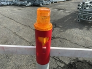 Blinklampe, gul til danp�l. Excl. batteri