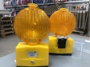 Blinklampe, gul Euro Nitra LED. Dobbeltsidet