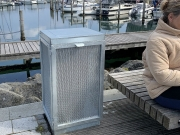 Affaldsstativ, udend�rs. Leveres samlet