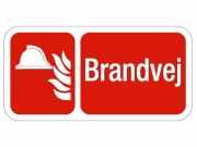 Brandvej 25x50 cm refleks enkeltsidet