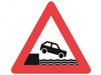 A92, advarselstavle 90 cm, Havnekaj