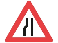 A43.2, 70 cm. Indsn�vret vej i venstre side