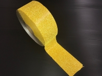 afstribningstape, markeringstape. Gul 12 cm