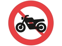 C22.2, 70 cm. Motorcykel og stor knallert forbudt