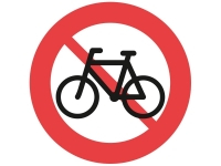 C25.1, 50 cm. Cykel og lille knallert forbudt