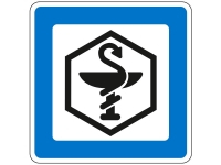 M132 M-tavle 50x50 cm. 2-sidet servicetavle