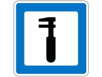 M23 M-tavle 50x50 cm. 1-sidet servicetavle