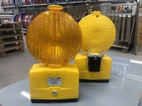 Blinklampe, gul Euro Nitra LED. Enkeltsidet