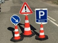 Skilt til Trafikkegle. SMART, flere typer