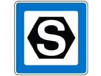 M13.1 M-tavle 50x50 cm. 2-sidet servicetavle