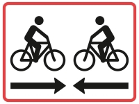 UB11.2, undertavle 50x70 cm. Modk�rende cyklister