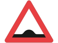 A36, vejskilt 90 cm. Bump advarselstavle
