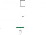 Galgestander med 1 ben - 60x50 cm