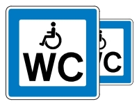 M46.1 tavle 50x50 cm dobb., Toilet for invalide