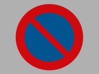 1 stk. PREMARK parkering forbudt � 100 cm